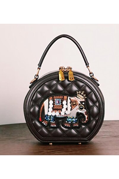 Guja C2507 Women's Imported Premium Elephant Round Bag