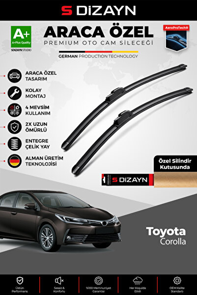 S Dizayn S-Dizayn Toyota Corolla Ön Cam Silecek Seti 2019 Üzeri Premium Araca...