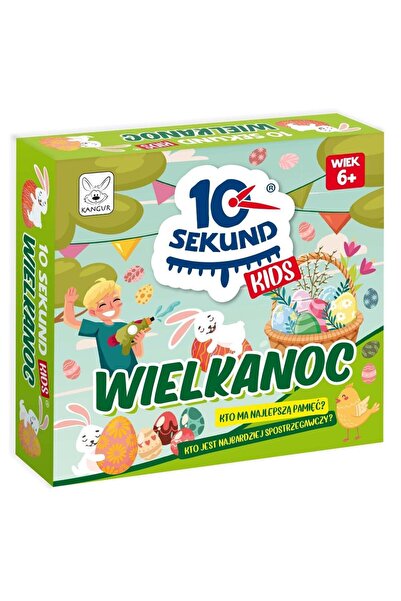 Kangur Joc de societate 10 Sekund Kids, editie paste, pentru copii 6+, multic...