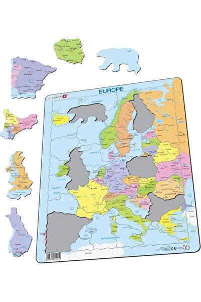Larsen COBBLE HILL Układanka Mapa Europa polityczna Maxi [PUZZLE]