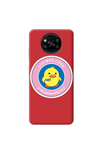 Other Xiaomi Poco X3 /X3 Pro I m dangerus Red Colored Silicone TPU Θήκη