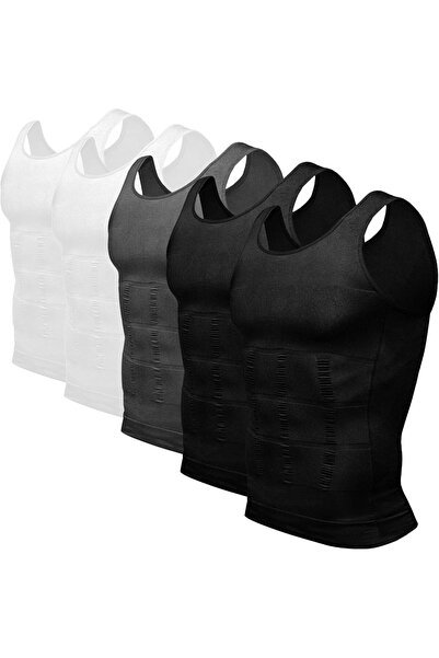 Arabest Mens 5-Pack Body Shaper,Slimming Tummy Vest,Thermal Compression Shirt...
