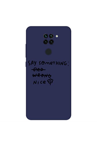 Other Xiaomi Redmi Note 9 Say Something Dark blue Colored Silicone TPU Θήκη