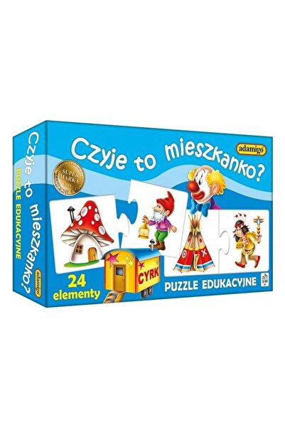 Adamigo Puzzle pentru copii, Adamigo, 24 de piese, Multicolor