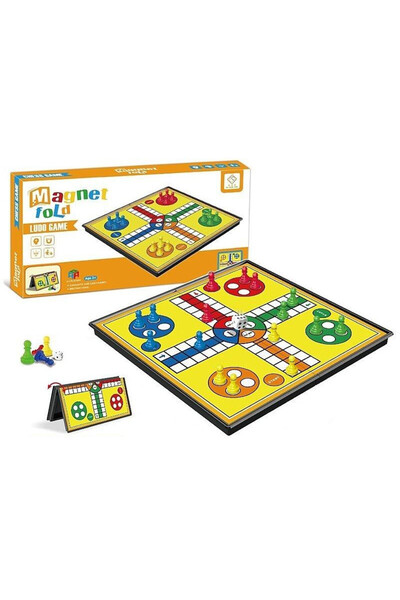 adar Joc Ludo magnetic ADAR, editie de calatorie, tabla pliabila, cu piese ma...