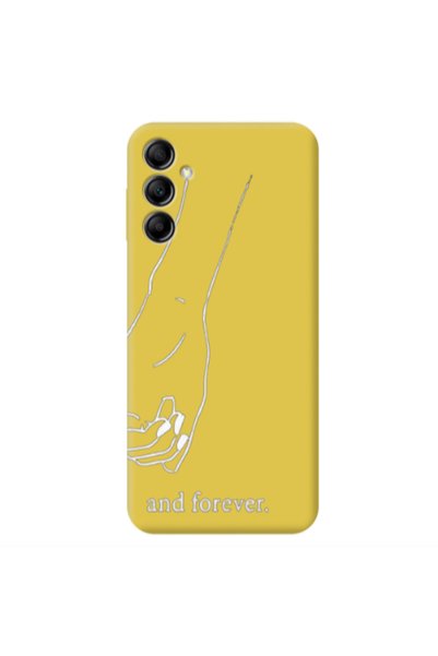 Other Samsung A14 5G And forewer Yellow Colored Silicone TPU Θήκη