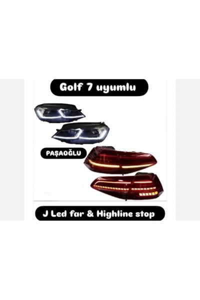 Genel Markalar Golf 7 Led far & Led stop ön arka takım 2012-2016 uyar