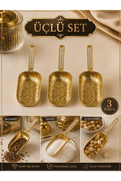 CEPHOME 3-Piece Spice Spoon/Breakfast Sauce Spoon