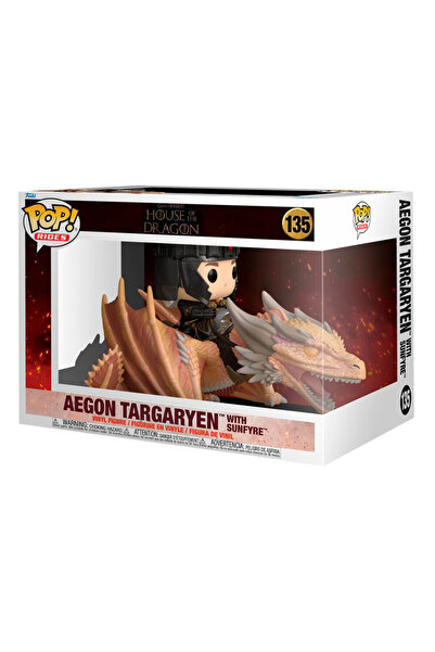 OEM Figurina POP, House of the Dragon, Aegon Targaryen with Sunfyre, 9 cm