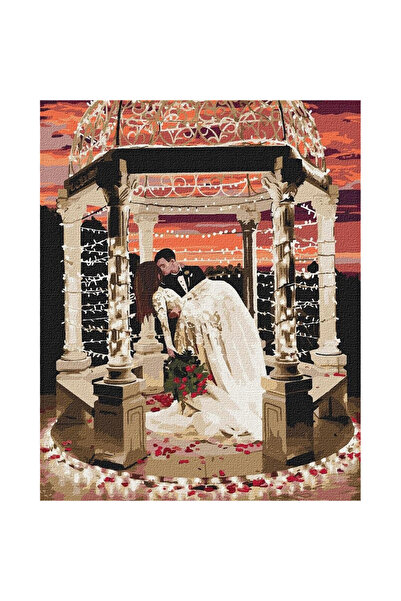 ideyka Set pictura pe numere In robia iubirii, tablou pe panza, 40x50 cm, 29 ...