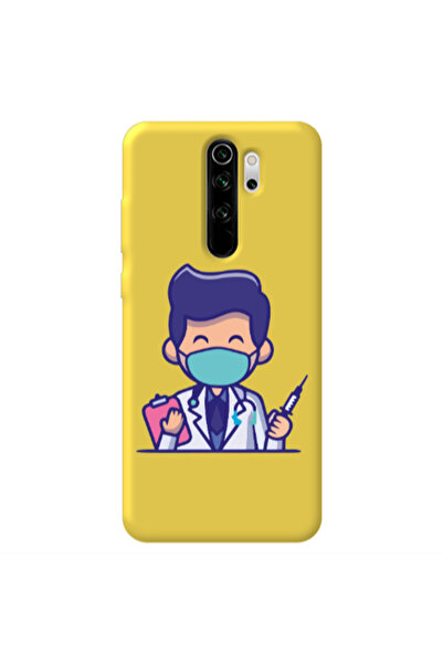 Other Xiaomi Redmi Note 8 Pro Specialist Doctor Yellow Colored Silicone TPU Θήκη