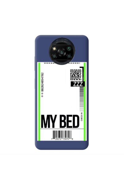 Other Xiaomi Poco X3 /X3 Pro My Bed ZZZ Dark blue Colored Silicone TPU Θήκη