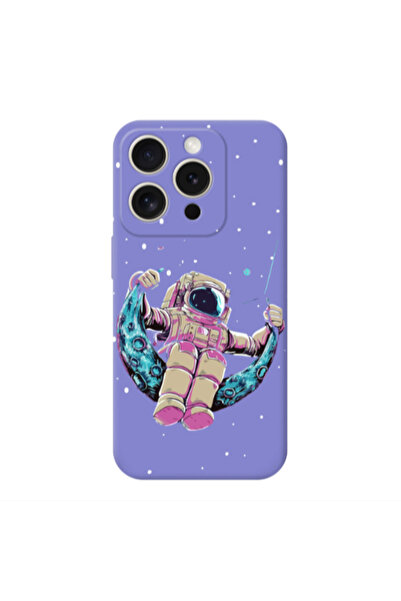 Other Apple iPhone 15 Pro Max Astronaut swinging on the moon Purple Colored S...