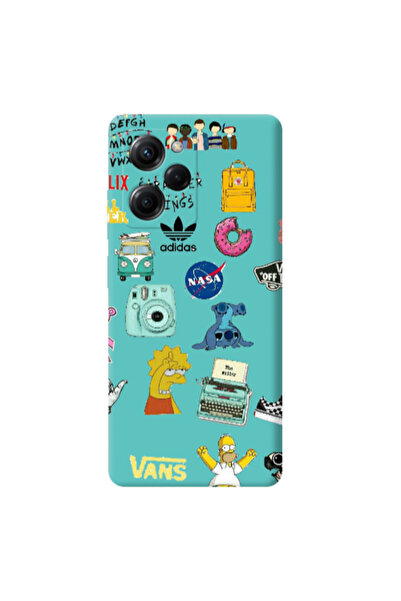Other Xiaomi Poco X5 Pro Mixed up 3 Turquoise Colored Silicone TPU Θήκη
