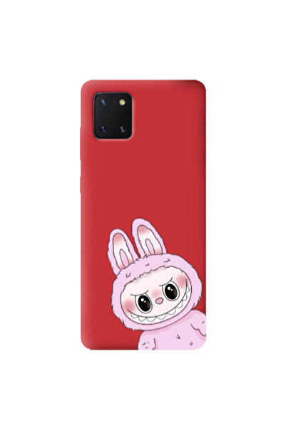 Other Samsung Note 10 Lite Labubu 6 Red Colored Silicone TPU Θήκη