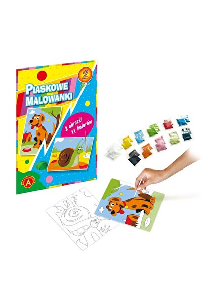 ALEXANDER Set pictura cu nisip Caine si melc, creativ, 2 imagini, 11 culori, ...