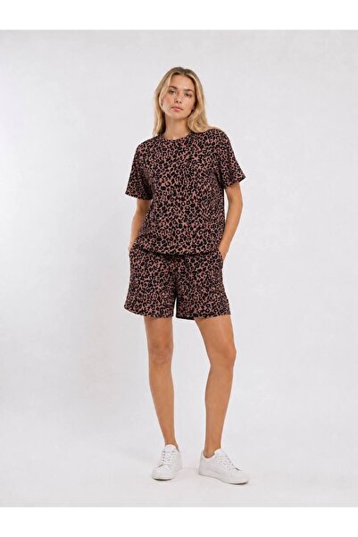 Generic Brand Patterned Shorts Suit Modal Fabric