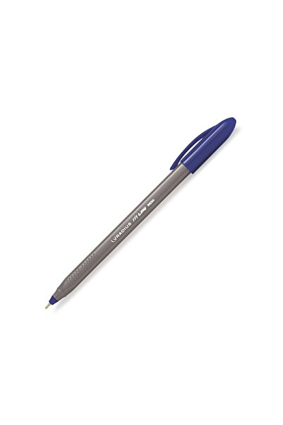 MC Micostore Στυλό διαρκείας Tri Line Grey, 1.0mm, με καπάκι, γκρι σώμα, μπλε...