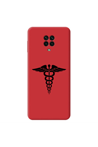 Other Xiaomi Redmi Note 9 Pro Medical Spa Red Colored Silicone TPU Θήκη