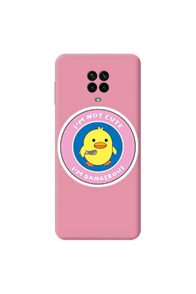 Other Xiaomi Redmi Note 9 Pro I m dangerus Pink Colored Silicone TPU Θήκη
