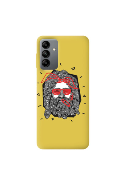 Other Samsung A04S Cool glasses Yellow Colored Silicone TPU Θήκη