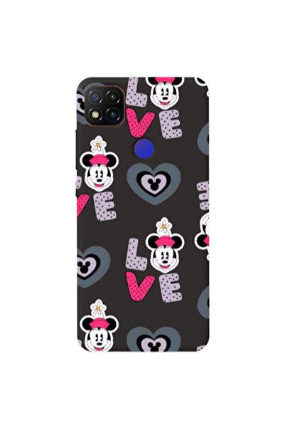 Other Xiaomi Redmi 9c Minnie Black Colored Silicone TPU Θήκη