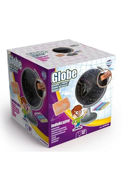 ZACHEM Glob pamantesc ZACHEM, suprafata mata scribila, 32cm, set creta colora...