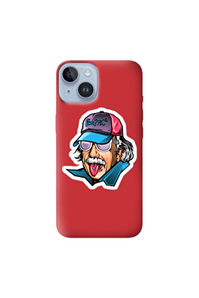 Other Apple iPhone 14 Plus Einstein Red Colored Silicone TPU Θήκη