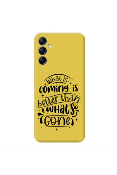 Other Samsung A14 5G What is coming Yellow Colored Silicone TPU Θήκη