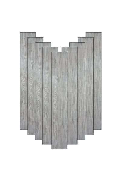 NEXTLY Dale de podea autoadezive din PVC cu aspect de lemn, gri, 36 buc., 5 m²