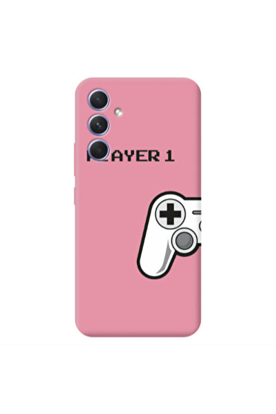Other Samsung A54 Player 1 Pink Colored Silicone TPU Θήκη