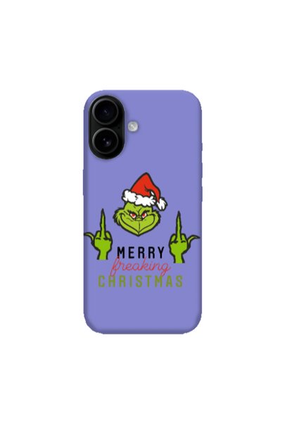 Other Apple Iphone 16 plus Merry Christmas44 Purple Colored Silicone TPU Θήκη
