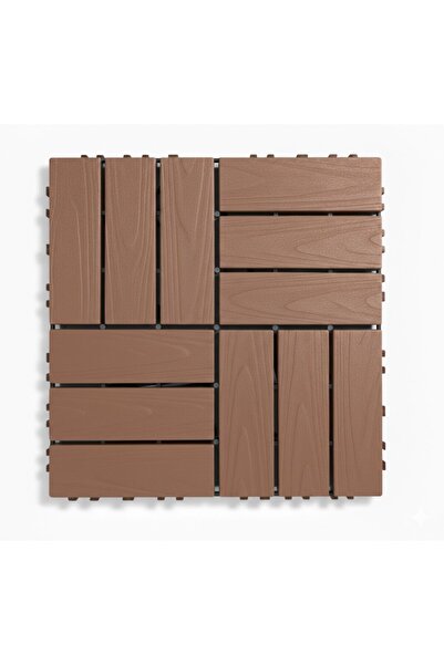 NEXTLY Dale modulare din PVC pentru terasă, Sistem click, 30x30 cm, 44 bucăți...
