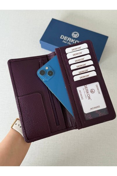 DERKON Mikam Model Kartlık Detaylı Hakiki Deri Cüzdan