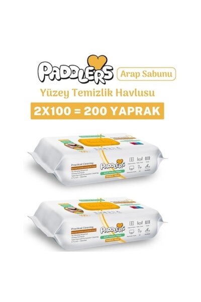 Paddlers Set 2 x Șervețele umede pentru suprafețe multiple, 100 buc/set, Cură...