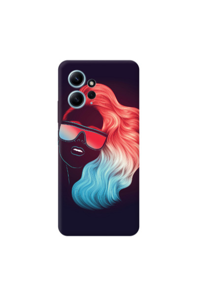 Other Xiaomi Redmi Note 12 4G Girl with glasses Transparent Silicone TPU Θήκη