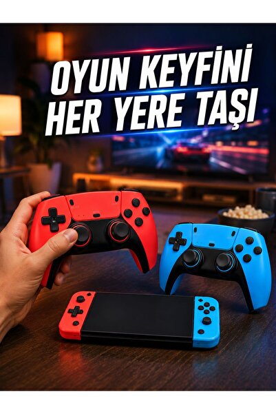 teknodayım Mini Oyun Konsolu Çift Kablosuz Kontrolcü HDMI Bağlantılı Oyun Cihazı