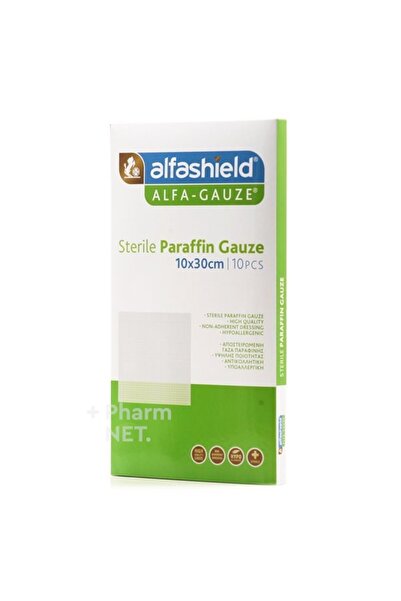 Alfashield | Sterile Paraffin Gauze Αποστειρωμένες Γάζες Παραφίνης 10x30cm | ...