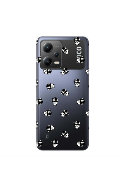 Other Xiaomi Poco X5 Small Pandas Transparent Silicone TPU Θήκη