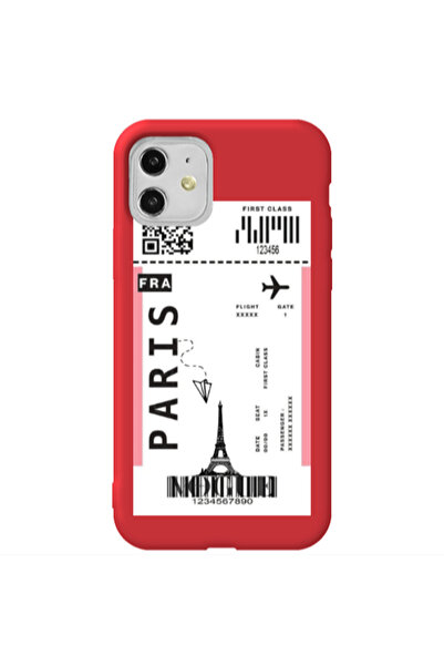 Other Apple iPhone 11 Paris FRA Red Colored Silicone TPU Θήκη