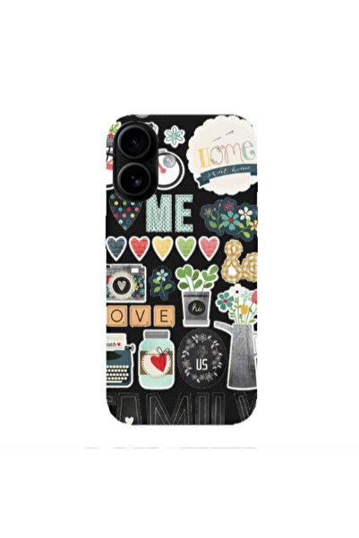 Other Apple Iphone 16 plus Family love home Black Colored Silicone TPU Θήκη