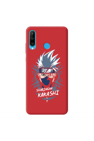 Other Huawei P30 Lite Anime Mangoo Red Colored Silicone TPU Θήκη
