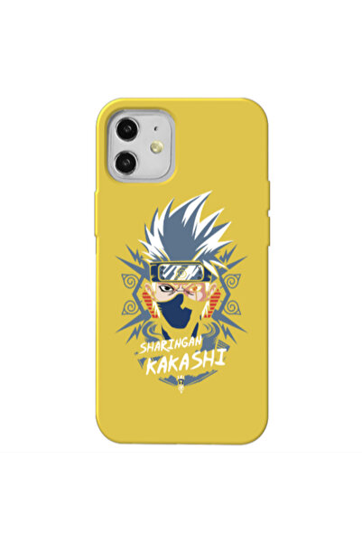 Other Apple iPhone 12 Anime Mangoo Yellow Colored Silicone TPU Θήκη