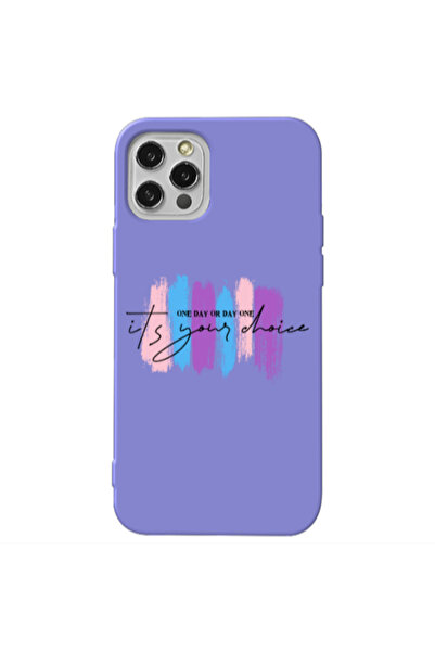 Other Apple iPhone 12 Pro Max One Day Or Day One Purple Colored Silicone TPU ...