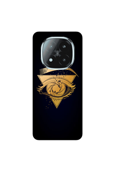 Other Xiaomi Redmi Note 14 Pro + 5g Triangular gold eye Transparent Silicone ...
