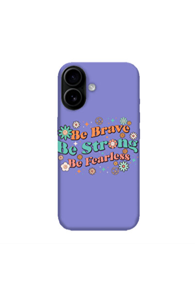 Other Apple Iphone 16 plus Be Brave Purple Colored Silicone TPU Θήκη