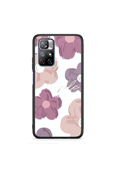 Other Xiaomi Poco M4 Pro 5G Flowers 2 Black Glossy Θήκη