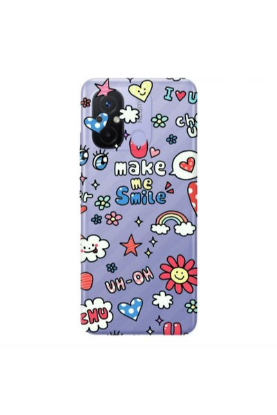 Other Xiaomi Redmi 12C Rainbow flowers Transparent Silicone TPU Θήκη