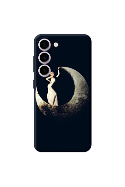 Other Samsung S23 Plus Woman in moon Transparent Silicone TPU Θήκη