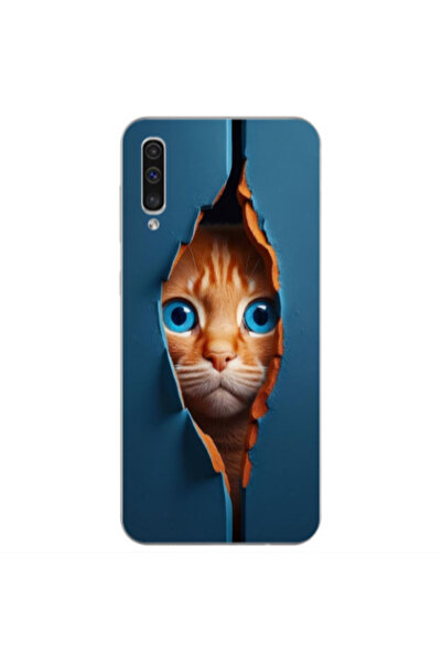 Other Samsung A70 Cat Blue Eyes Transparent Silicone TPU Θήκη